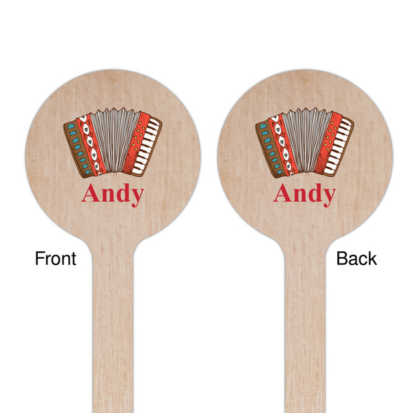 Vintage Musical Instruments Wooden 6" Stir Stick - Round - Double Sided - Front & Back
