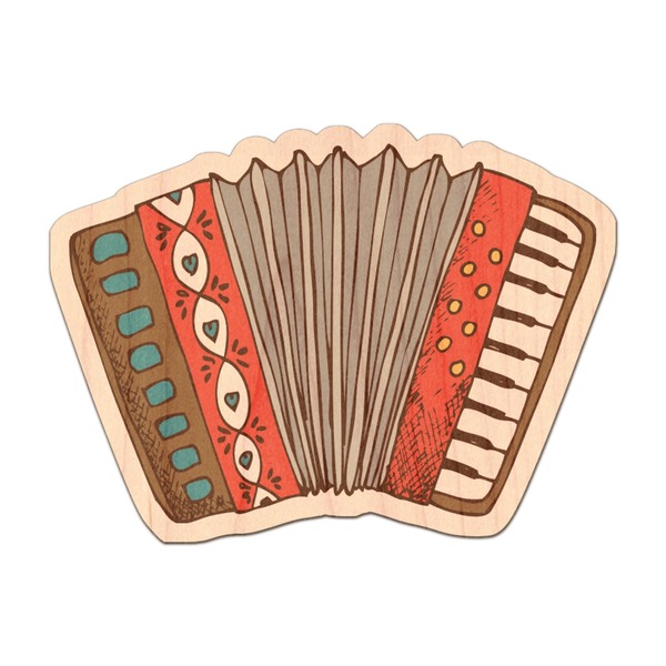 Custom Vintage Musical Instruments Genuine Maple or Cherry Wood Sticker