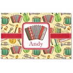 Vintage Musical Instruments Woven Mat (Personalized)
