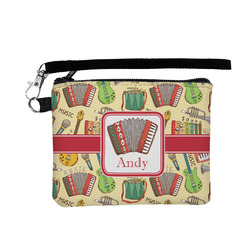 Vintage Musical Instruments Wristlet ID Case w/ Name or Text