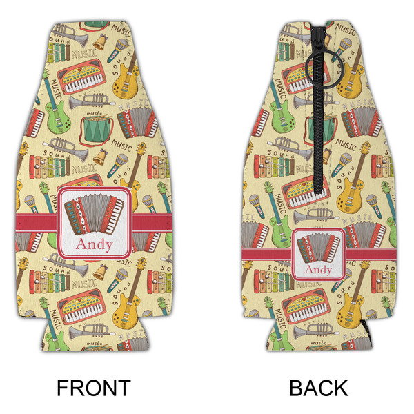 Vintage Musical Instruments Zipper Bottle Cooler - APPROVAL