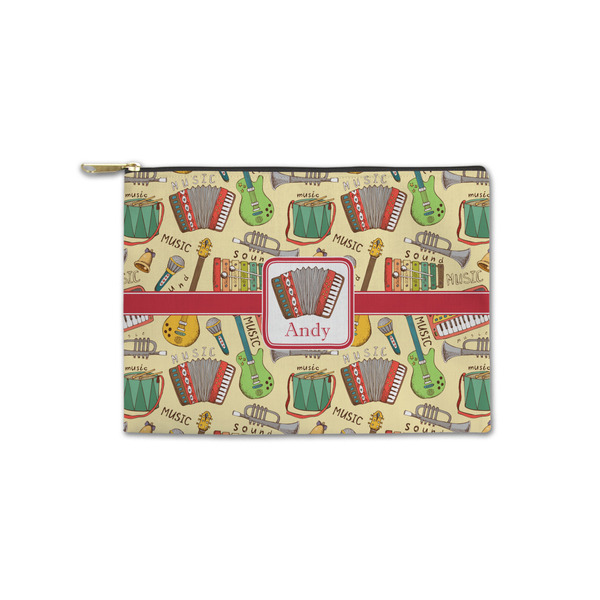Custom Vintage Musical Instruments Zipper Pouch - Small - 8.5"x6" (Personalized)