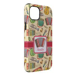 Vintage Musical Instruments iPhone Case - Rubber Lined - iPhone 14 Plus (Personalized)