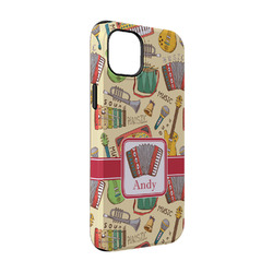 Vintage Musical Instruments iPhone Case - Rubber Lined - iPhone 14 Pro (Personalized)