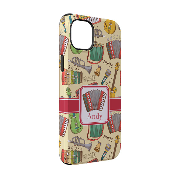 Custom Vintage Musical Instruments iPhone Case - Rubber Lined - iPhone 14 (Personalized)