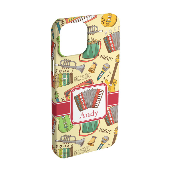 Custom Vintage Musical Instruments iPhone Case - Plastic - iPhone 15 (Personalized)