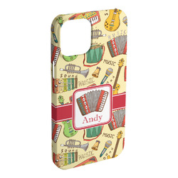 Vintage Musical Instruments iPhone Case - Plastic - iPhone 15 Plus (Personalized)