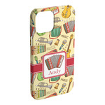 Vintage Musical Instruments iPhone Case - Plastic (Personalized)