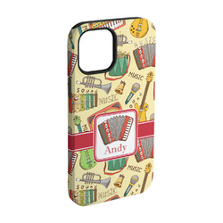Vintage Musical Instruments iPhone Case - Rubber Lined - iPhone 15 Pro (Personalized)