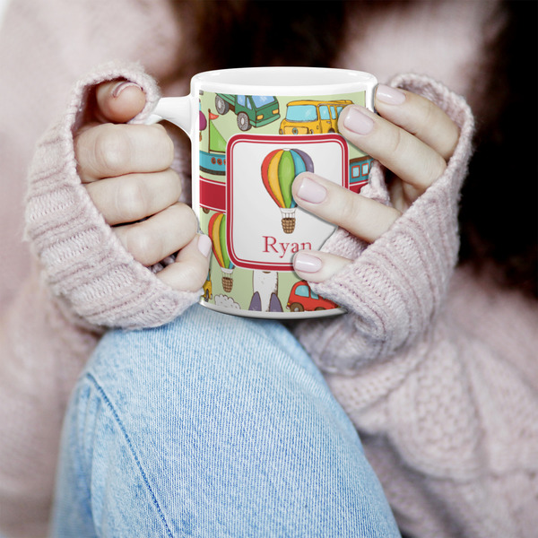 Vintage Transportation 11oz Coffee Mug - LIFESTYLE