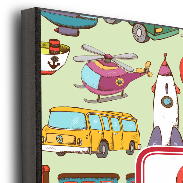 Vintage Transportation 11x14 Wood Print - Closeup