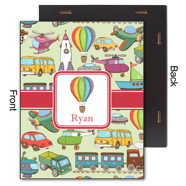 Vintage Transportation 11x14 Wood Print - Front & Back View