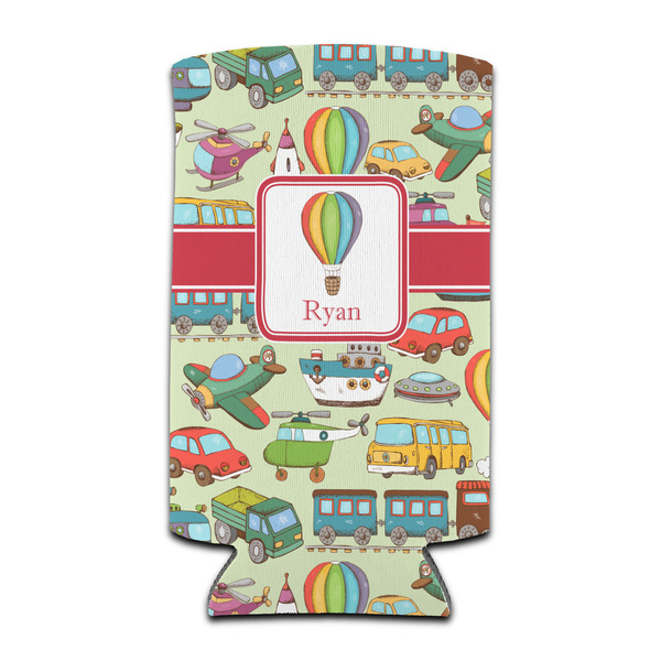 Custom Vintage Transportation Can Cooler (tall 12 oz) (Personalized)