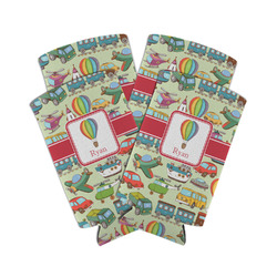 Vintage Transportation Can Cooler (tall 12 oz) - Set of 4 (Personalized)