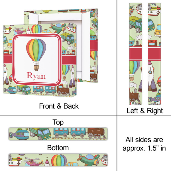 Vintage Transportation 12x12 - Canvas Print - Approval