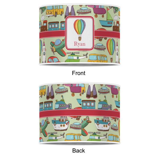 Vintage Transportation 16" Drum Lampshade - APPROVAL (Poly Film)