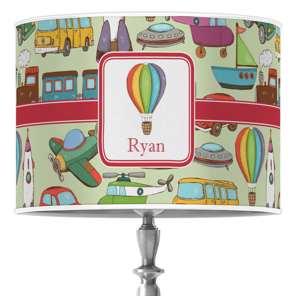 Custom Vintage Transportation Drum Lamp Shade (Personalized)