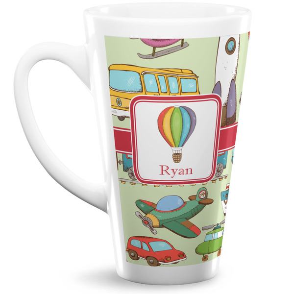Custom Vintage Transportation Latte Mug (Personalized)