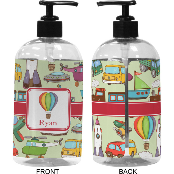 Vintage Transportation 16 oz Plastic Liquid Dispenser (Approval)