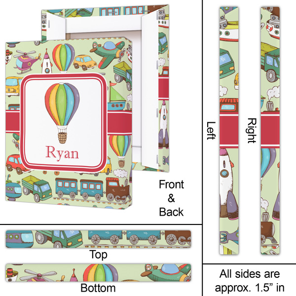 Vintage Transportation 16x20 - Canvas Print - Approval