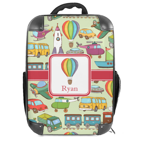 Custom Vintage Transportation Hard Shell Backpack (Personalized)
