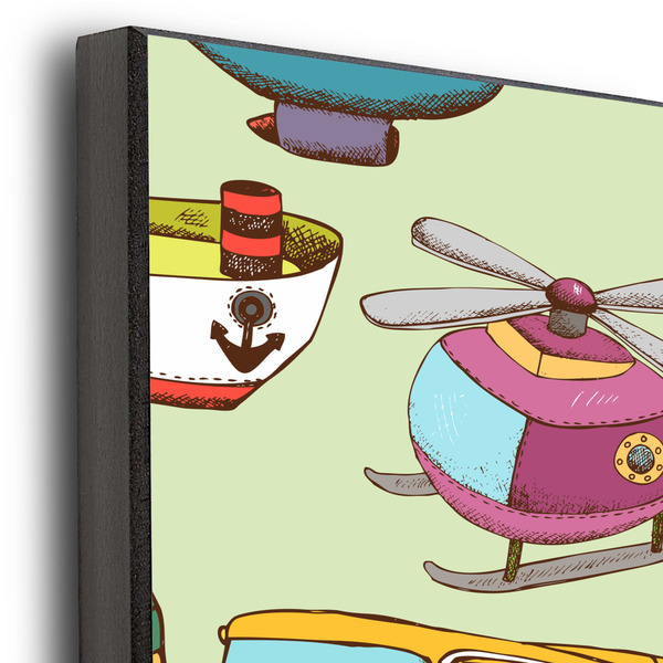 Vintage Transportation 20x24 Wood Print - Closeup