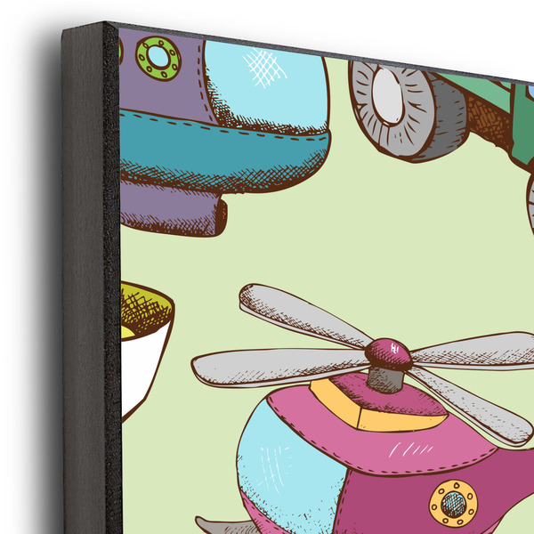 Vintage Transportation 20x30 Wood Print - Closeup