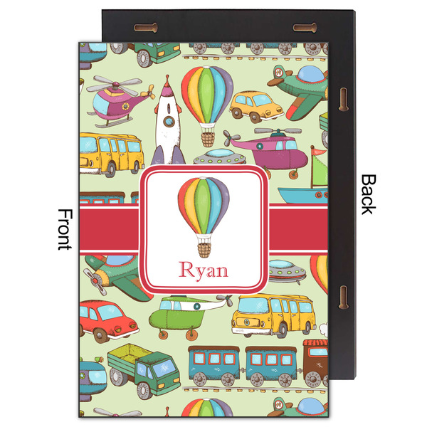 Vintage Transportation 20x30 Wood Print - Front & Back View