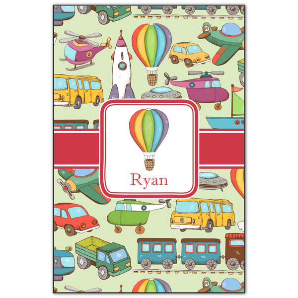 Custom Vintage Transportation Wood Print - 20x30 (Personalized)