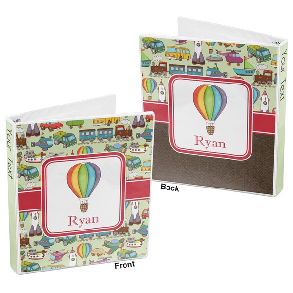 Vintage Transportation 3-Ring Binder Front and Back