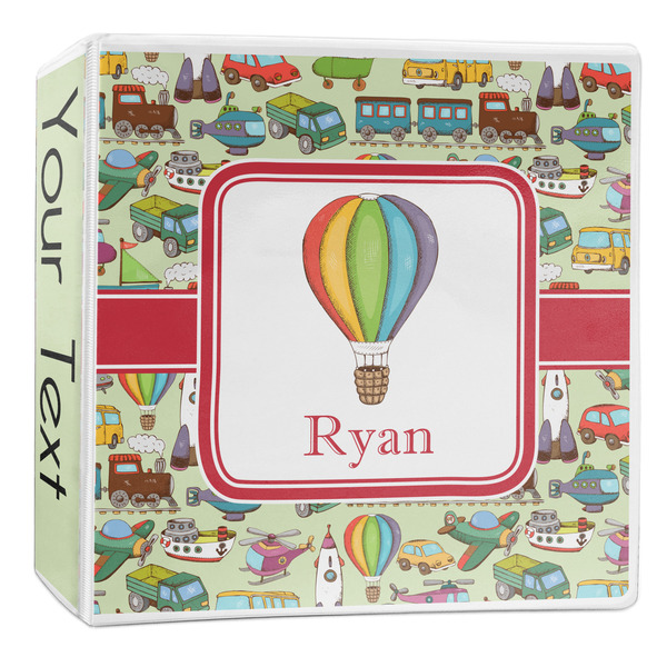 Custom Vintage Transportation 3-Ring Binder - 2 inch (Personalized)
