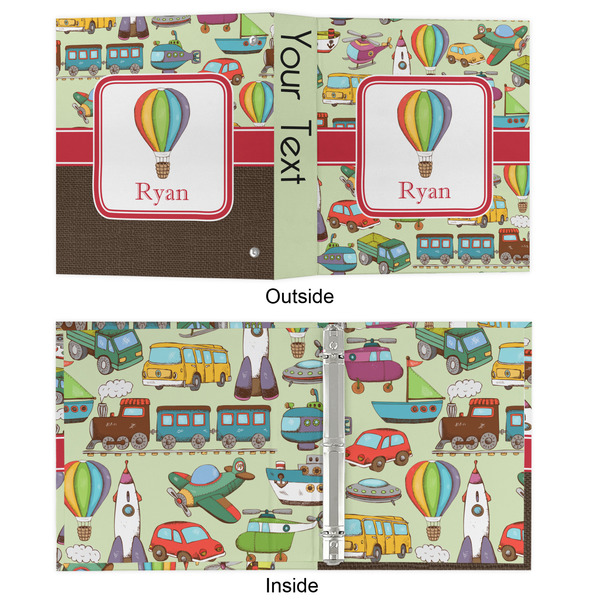 Vintage Transportation 3 Ring Binders - Full Wrap - 1" - APPROVAL