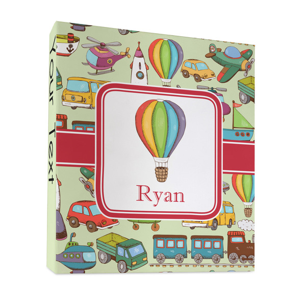 Custom Vintage Transportation 3 Ring Binder - Full Wrap - 1" (Personalized)
