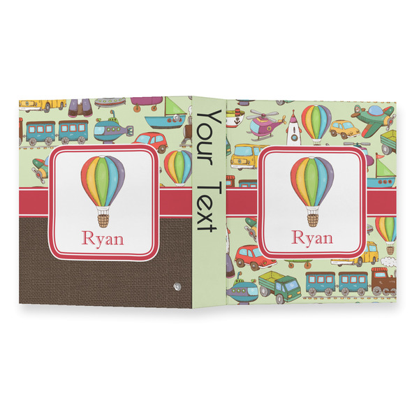 Vintage Transportation 3 Ring Binders - Full Wrap - 1" - OPEN OUTSIDE