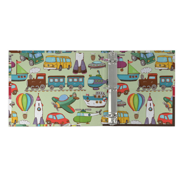 Vintage Transportation 3 Ring Binders - Full Wrap - 2" - OPEN INSIDE