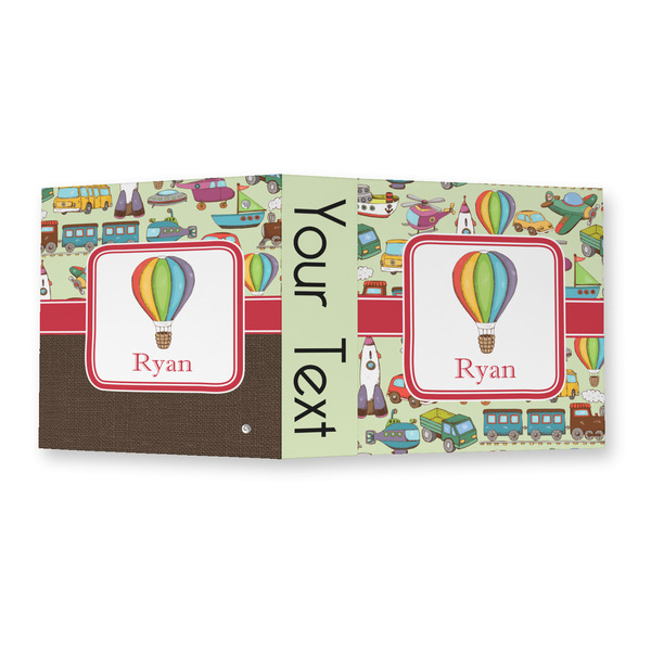 Vintage Transportation 3 Ring Binders - Full Wrap - 2" - OPEN OUTSIDE