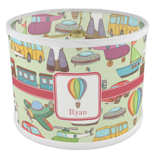 Vintage Transportation 8" Drum Lampshade - ANGLE Poly-Film