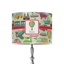 Vintage Transportation 8" Drum Lamp Shade - Poly-film (Personalized)