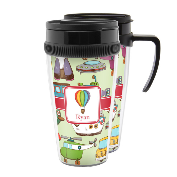 Custom Vintage Transportation Acrylic Travel Mug (Personalized)