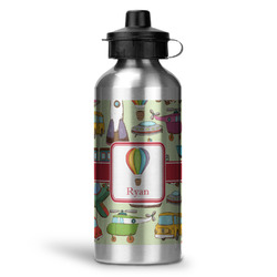 Vintage Transportation Water Bottle - Aluminum - 20 oz (Personalized)