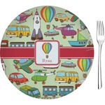 Vintage Transportation Glass Appetizer / Dessert Plate 8" (Personalized)