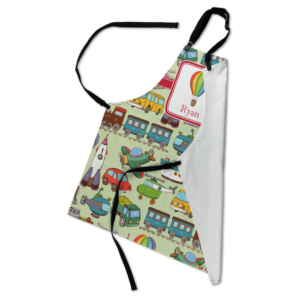Vintage Transportation Apron - Folded