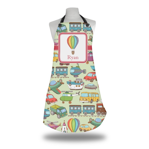 Custom Vintage Transportation Apron w/ Name or Text