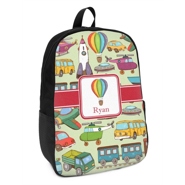 Custom Vintage Transportation Kids Backpack (Personalized)