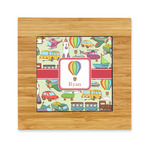 Vintage Transportation Bamboo Trivet with Ceramic Tile Insert (Personalized)