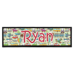 Vintage Transportation Bar Mat - Large (Personalized)