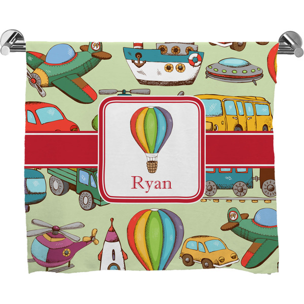 Custom Vintage Transportation Bath Towel (Personalized)