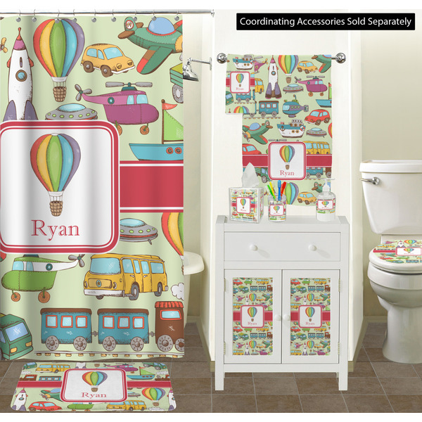 Vintage Transportation Bathroom Scene