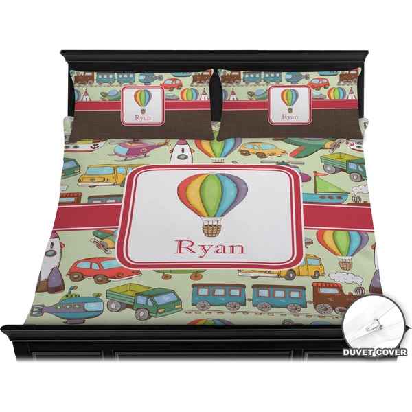 Vintage Transportation Bedding Set (King) - Duvet