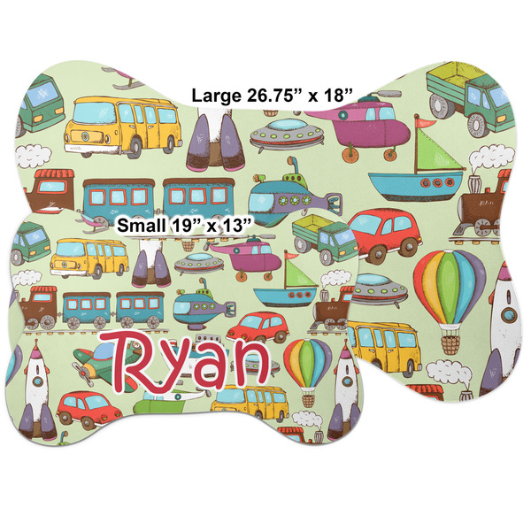 Vintage Transportation Bone Shaped Mat Comparison